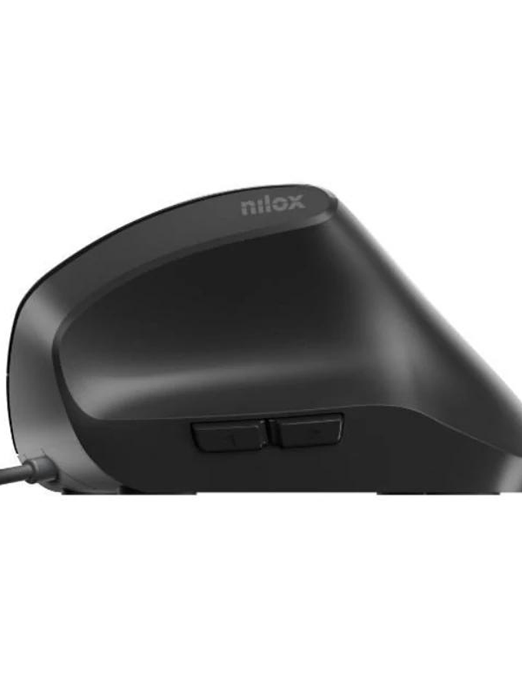 Nilox Ratón Vertical 3600 DPI, 6 botones, negro 2
