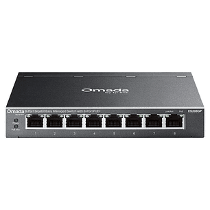 TP-Link ES208GP Switch 8xGbE PoE+ Acero Desktop