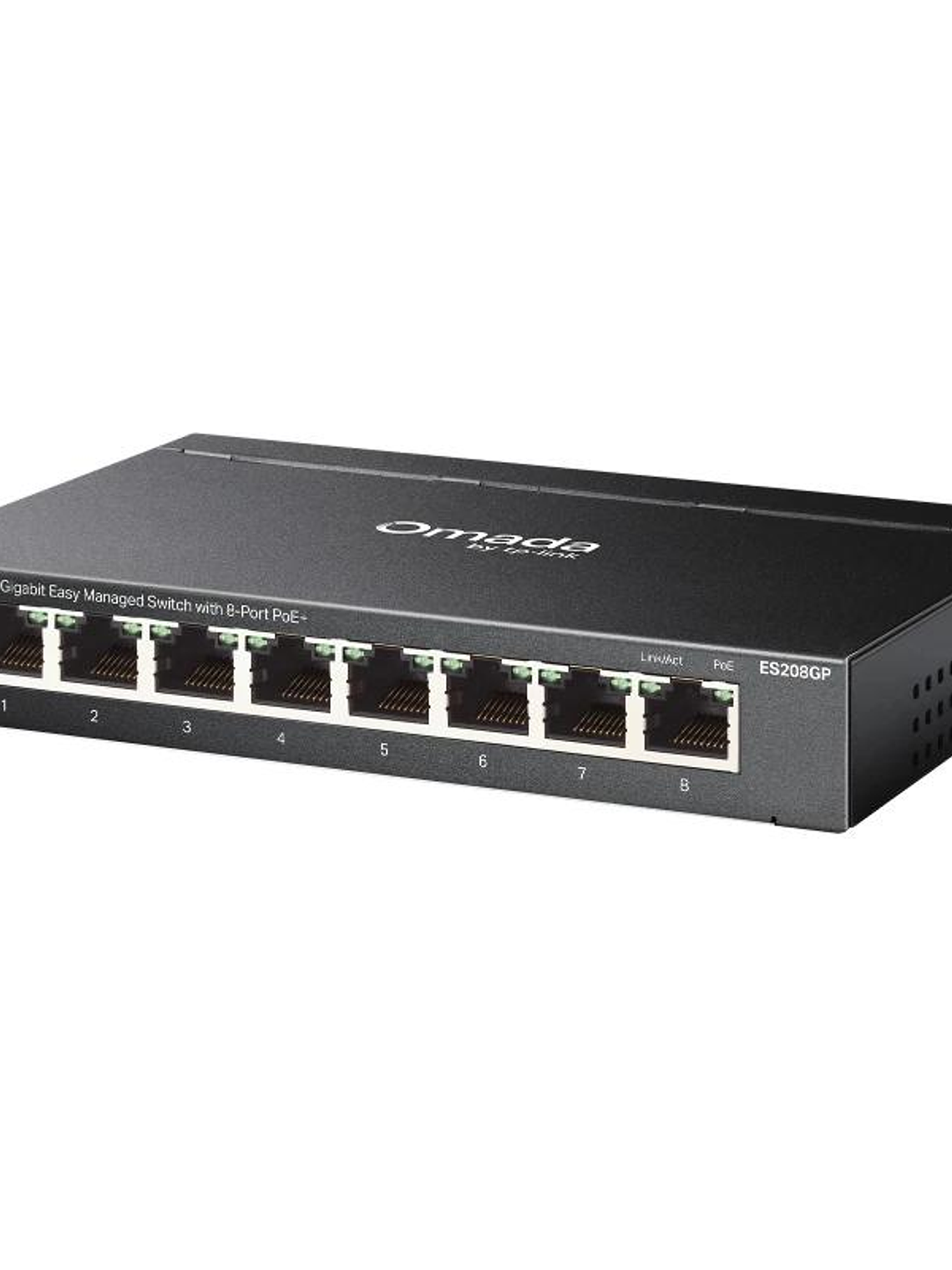 TP-Link ES208GP Switch 8xGbE PoE+ Acero Desktop 2