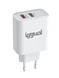 iggual Cargador doble 2xUSB carga rápida QC3.0 30W - Miniatura 2