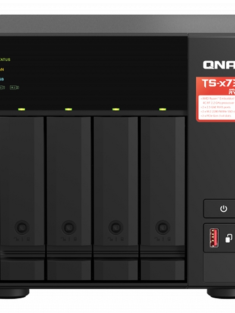 QNAP TS-473A-8G NAS 4XHDD-Bay 2x2.5GbE 4xUSB 1