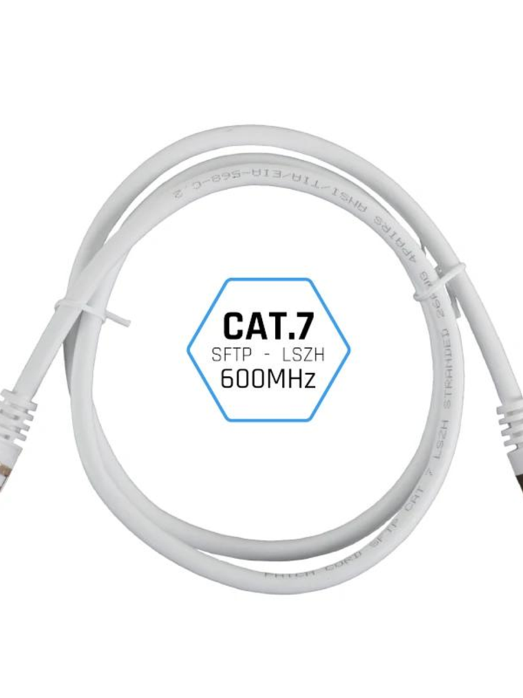 iggual Latiguillo CAT7 SFTP LSZH 3 metros blanco 2