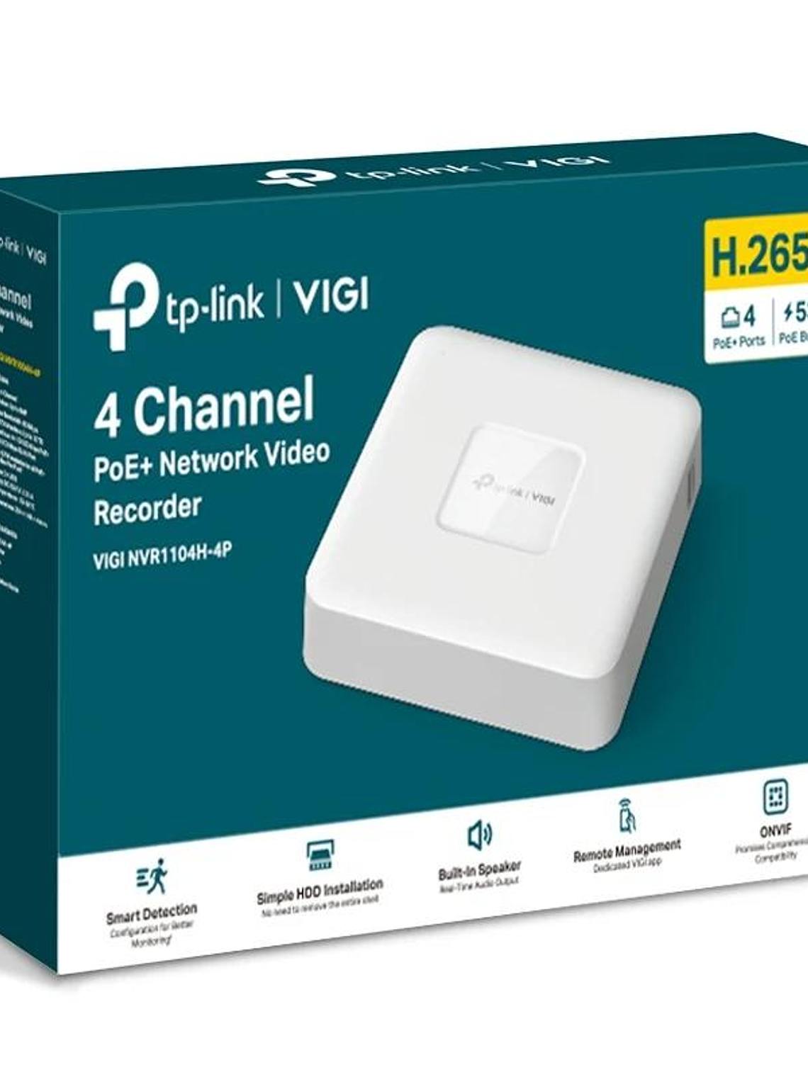 VIGI NVR1104H-4P Grabador IP Sencillo HDD 01 HDD 4 4