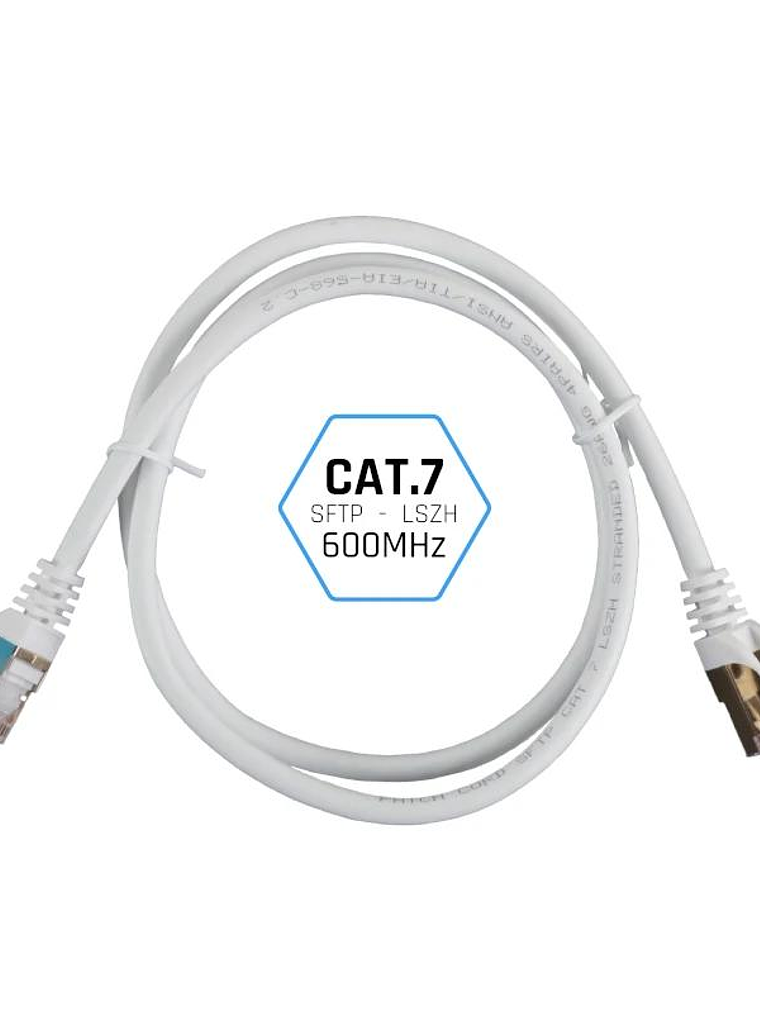 iggual Latiguillo CAT7 SFTP LSZH 5 metros blanco 2