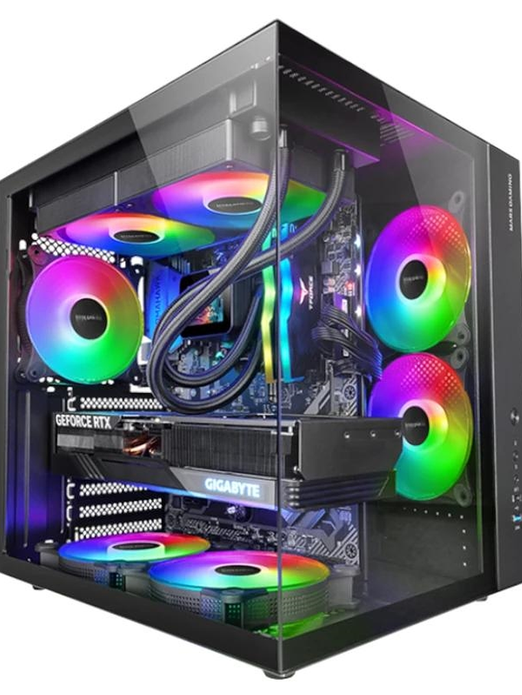 MARS GAMING MCV-ONE Atx Doble Cámara Negro 1