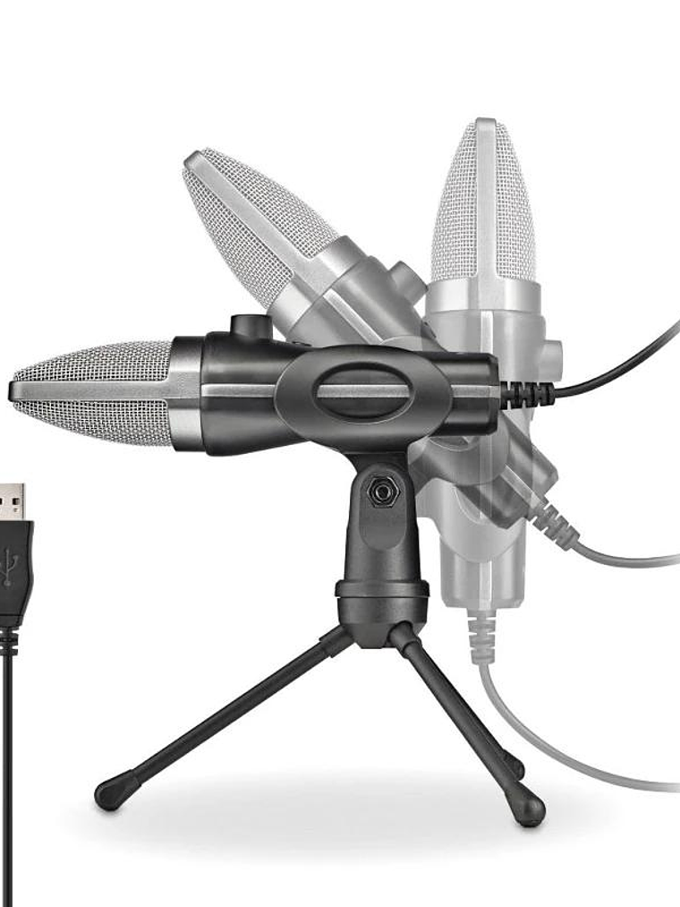 NGS Micrófono PC Usb con soporte tripode 3
