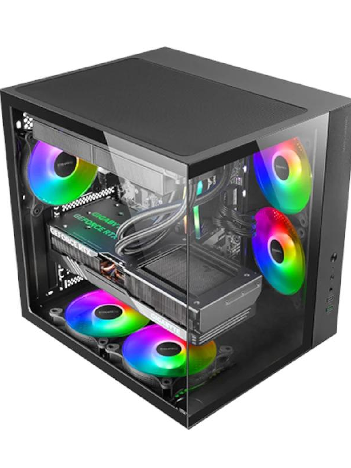 MARS GAMING MCV-ONE Atx Doble Cámara Negro 2
