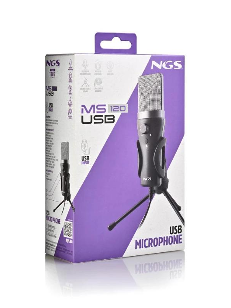 NGS Micrófono PC Usb con soporte tripode 4