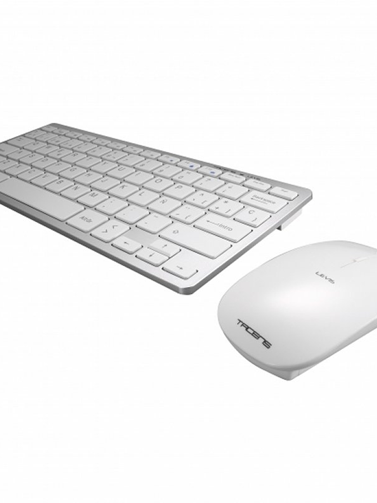 Tacens Levis Teclado+Ratón Inalámbrico Blanco Ultr 1