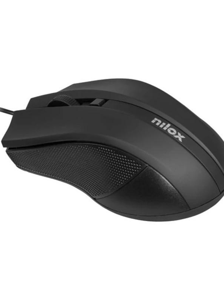 Nilox Ratón MOUSB1002 1600 dpi USB 1