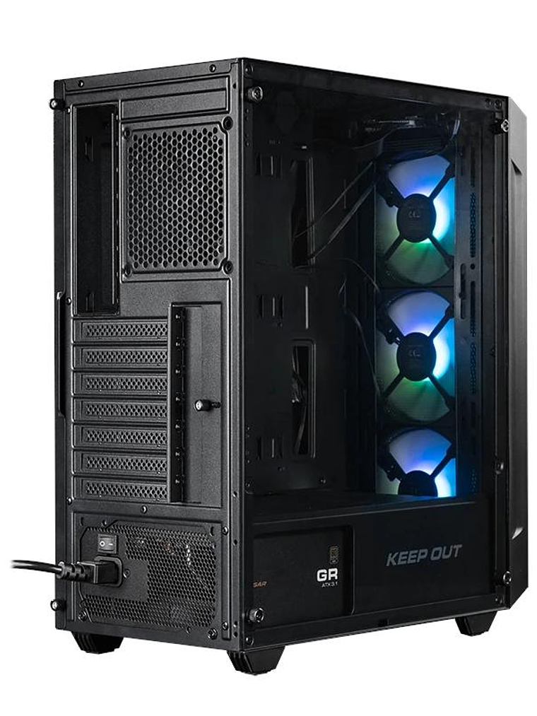 Keep Out Caja M-Atx KO XC-200 RGB USB3 Black Glass 3