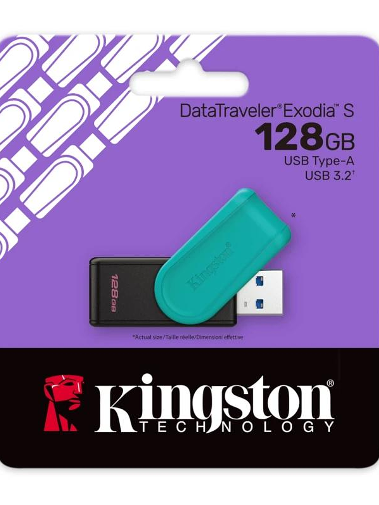 Kingston DataTraveler Exodia S 128GB USB 3.2 Gen 1 3