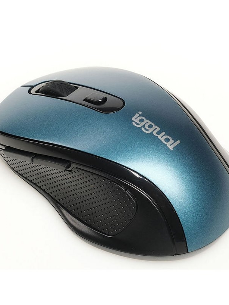 iggual Ratón inalámbrico ERGONOMIC-M-1600DPI azul 1
