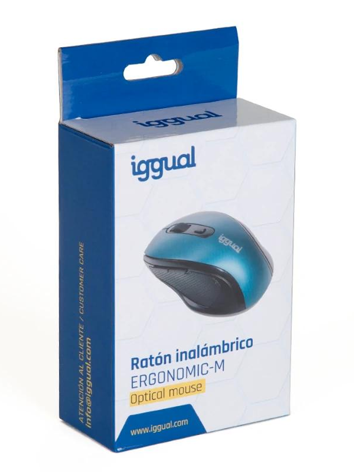 iggual Ratón inalámbrico ERGONOMIC-M-1600DPI azul 4