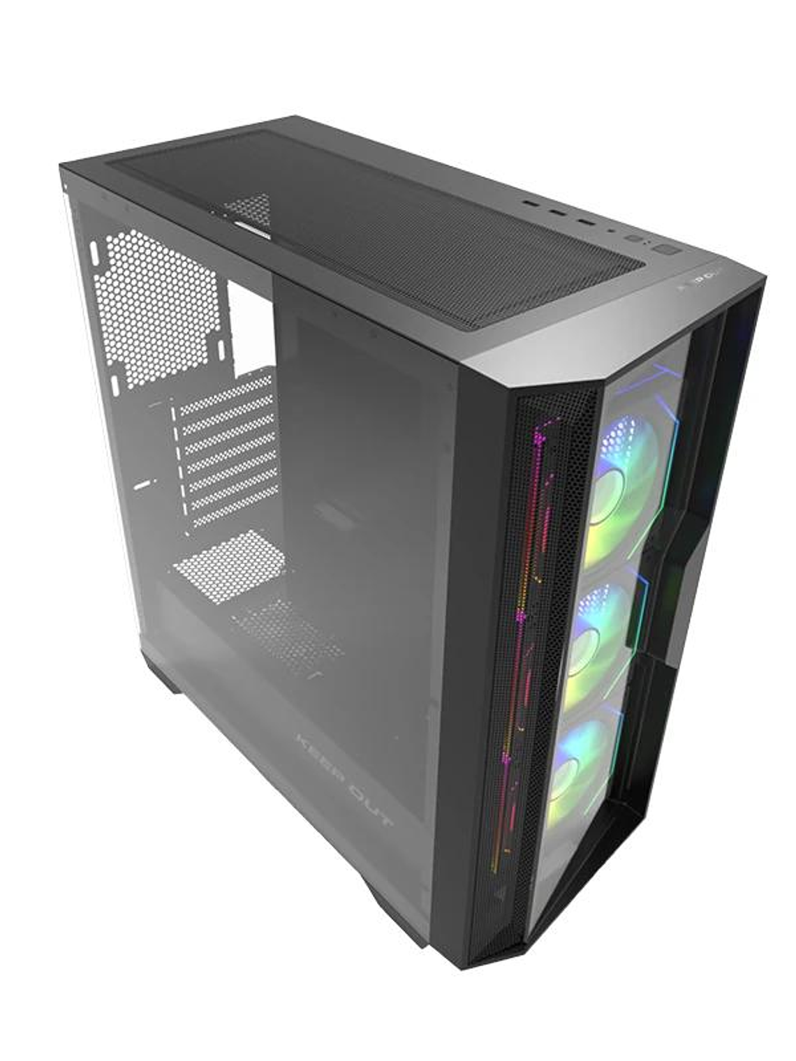 Keep Out Caja M-Atx KO XC-500 ARGB USB3 BlackGlass 2