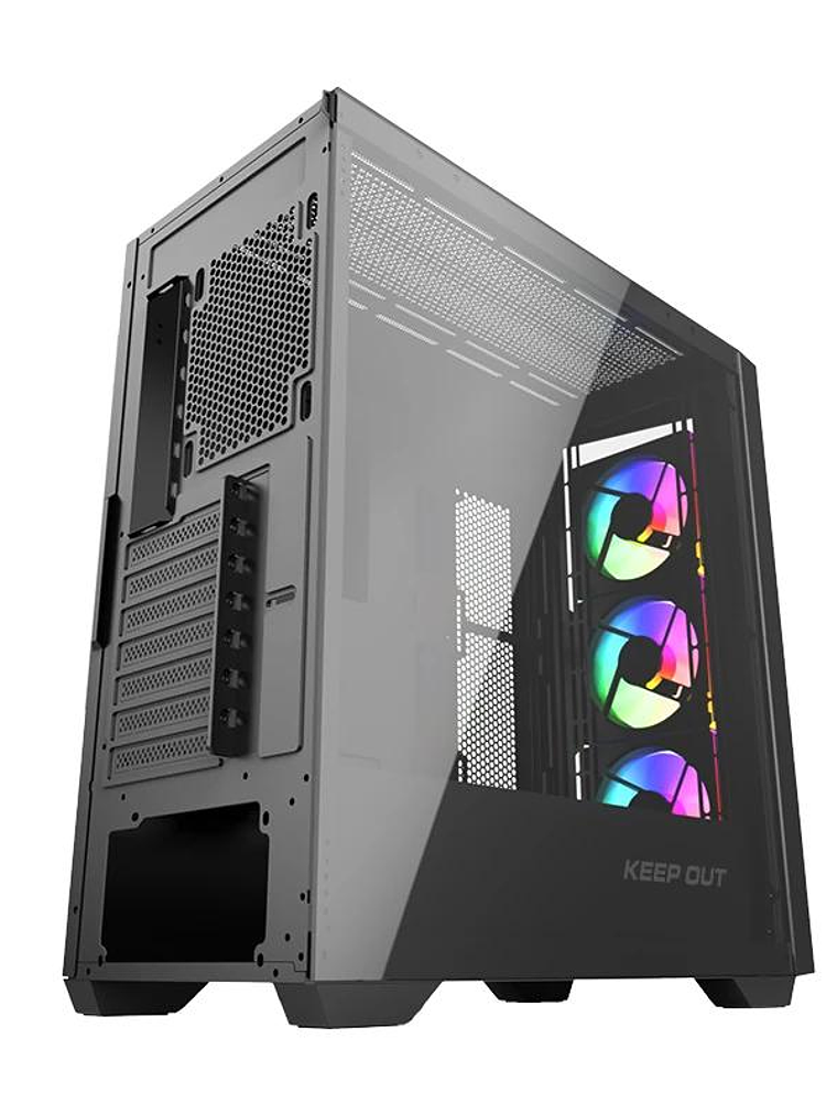 Keep Out Caja M-Atx KO XC-500 ARGB USB3 BlackGlass 4