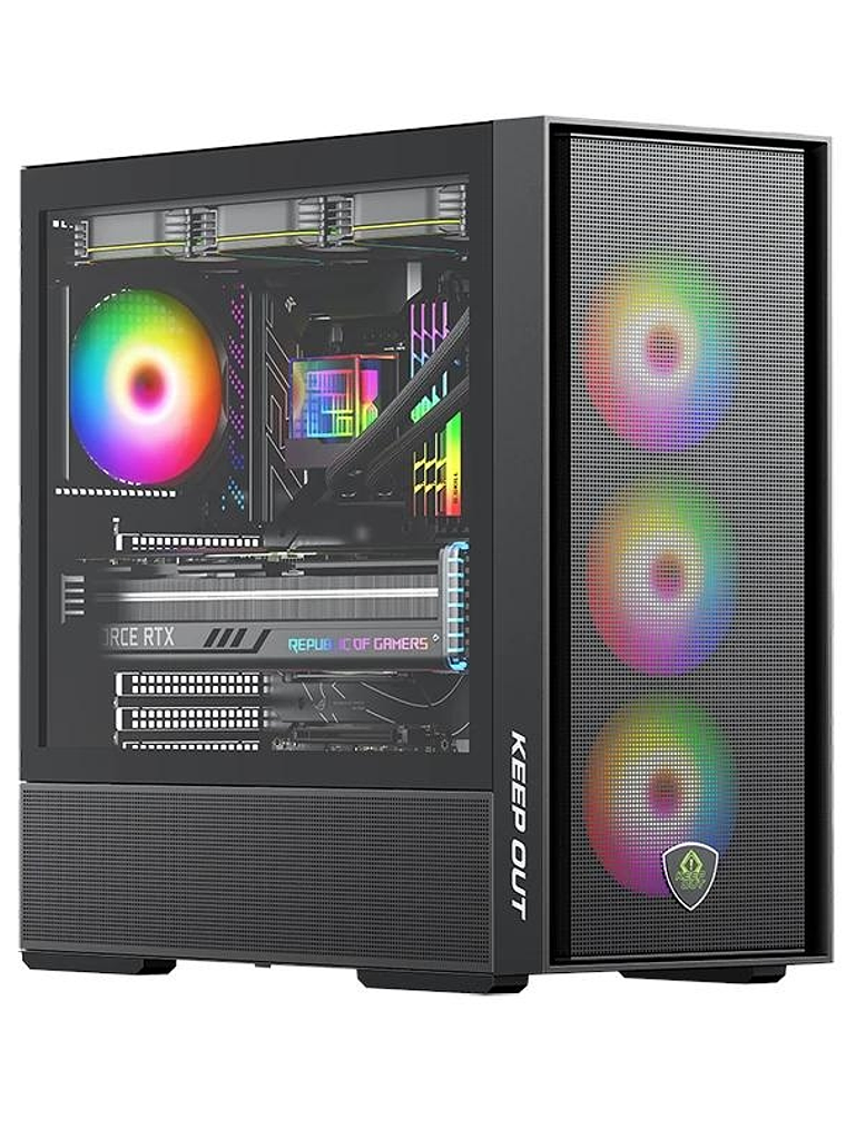 Keep Out Caja M-Atx KO XC-805 MESH ARGB USB3 Black 1