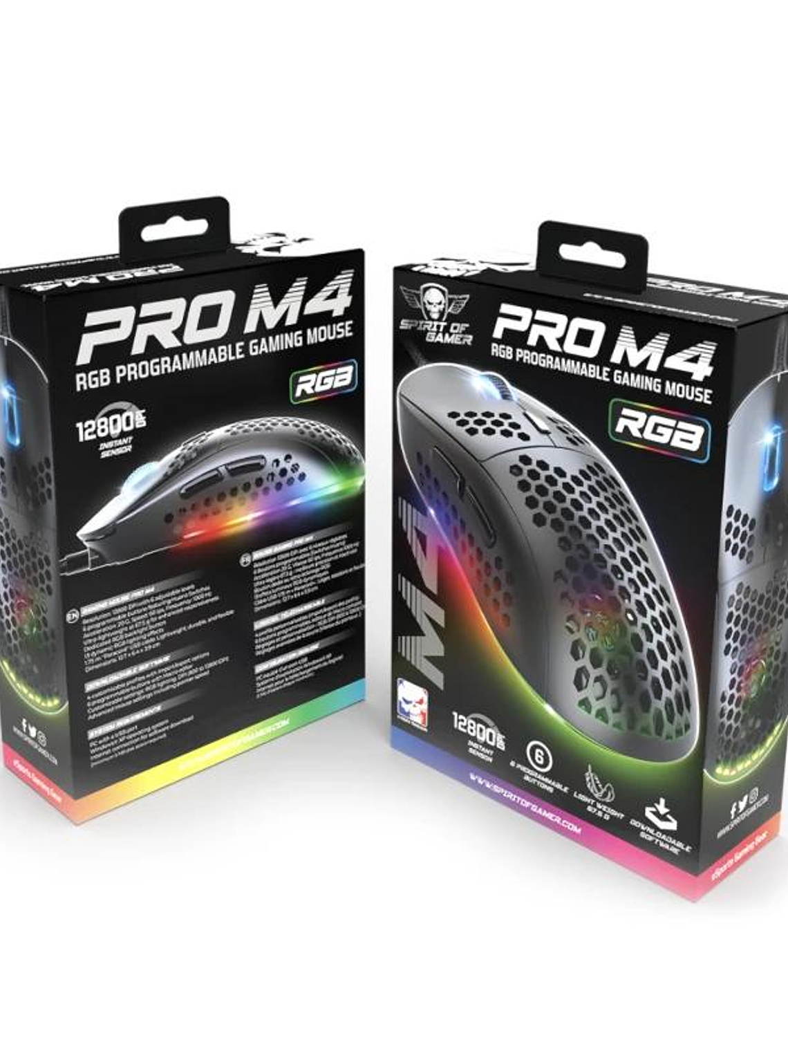 Spirit of Gamer Ratón Pro M4 Black 4