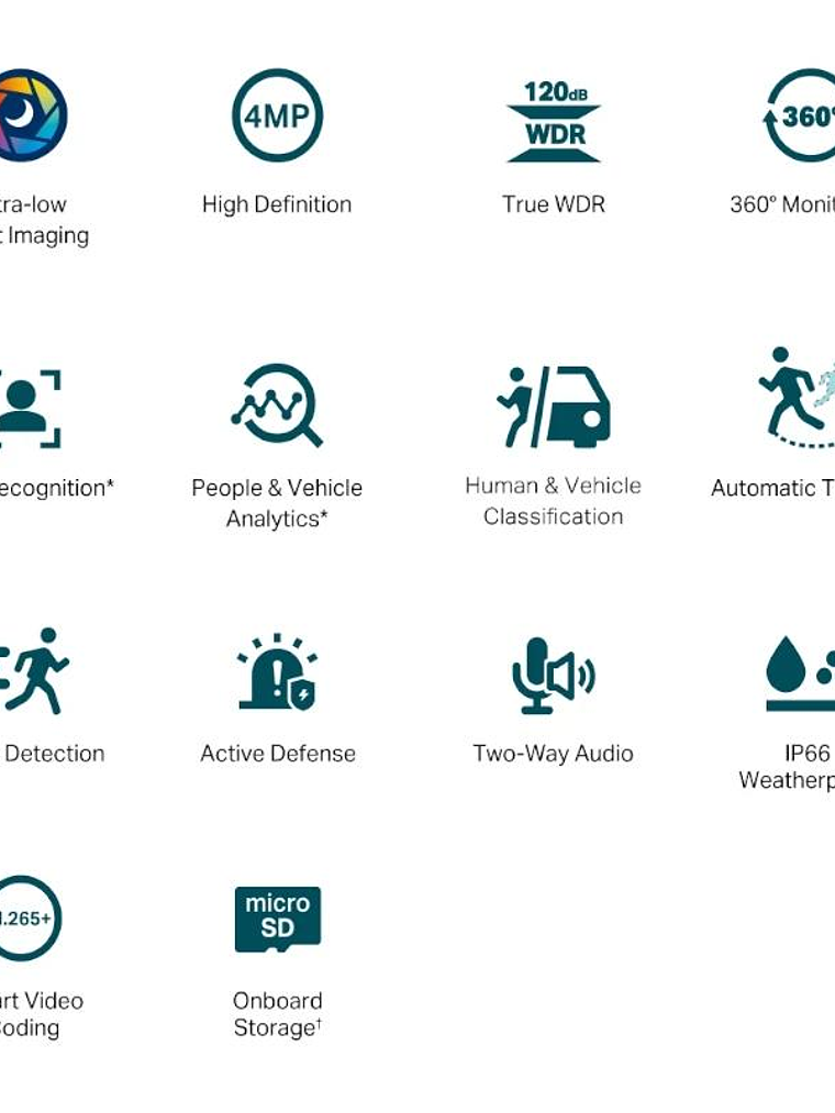 VIGI Cámara IP PT C540S 4MP Plástico Full-Color 4m 2