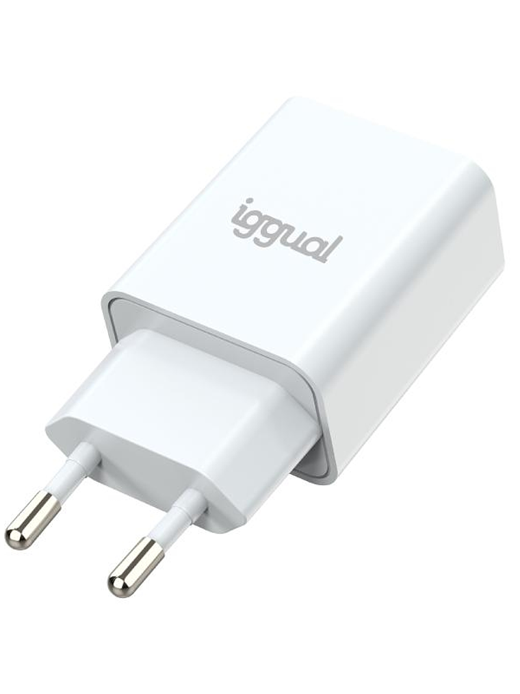 iggual Cargador de pared 1xUSB 5V/2.4A (12W) 1