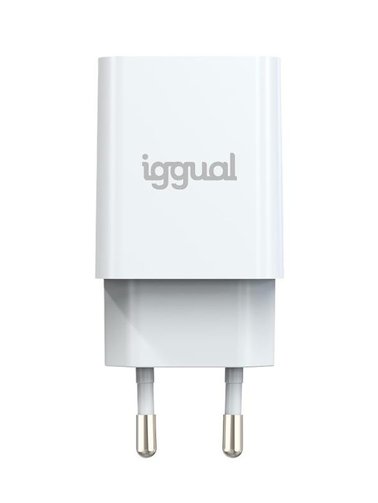 iggual Cargador de pared 1xUSB 5V/2.4A (12W) 2