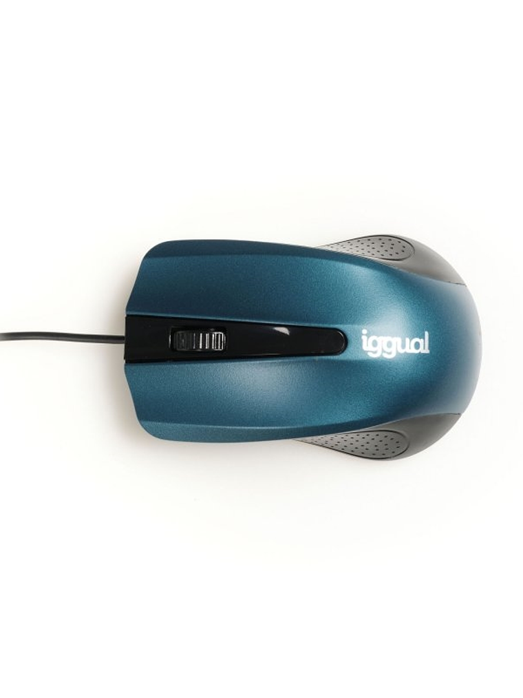 iggual Ratón óptico COM-ERGONOMIC-RL-800DPI azul 1