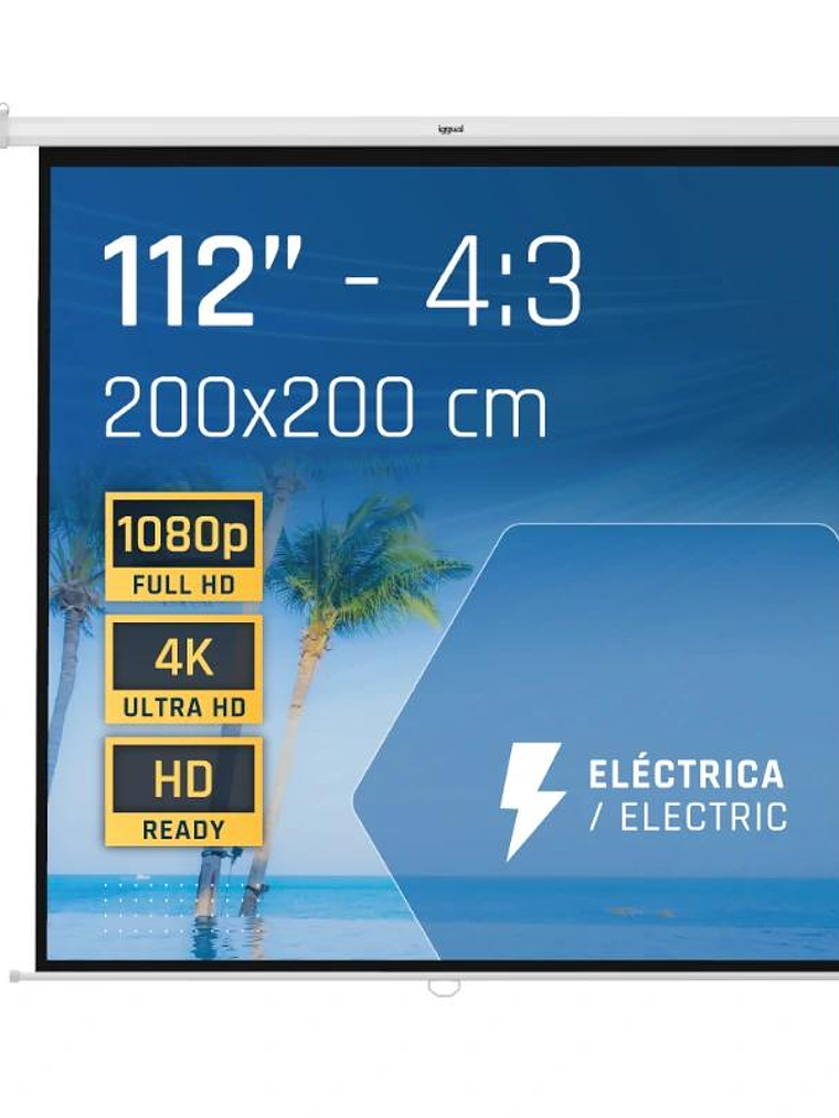 iggual Pantalla eléctrica 4:3 112