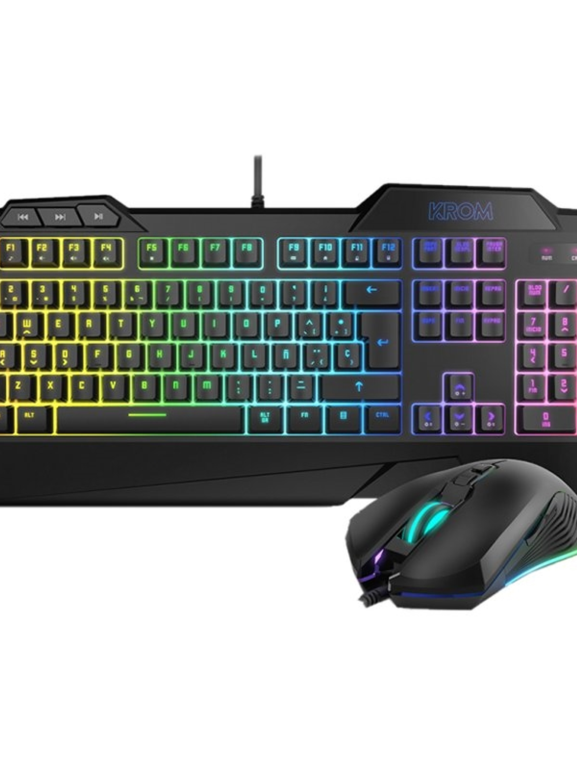 Krom Pack Teclado Semimecanico y Raton Krusher SP 1
