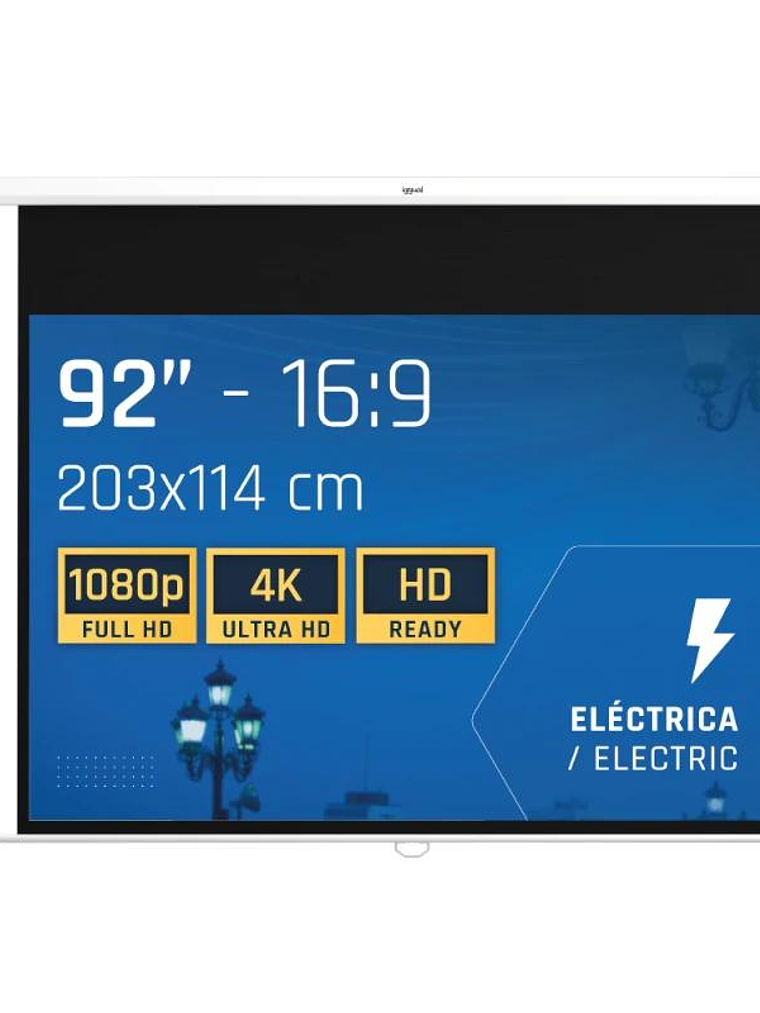 iggual Pantalla eléctrica 16:9 92