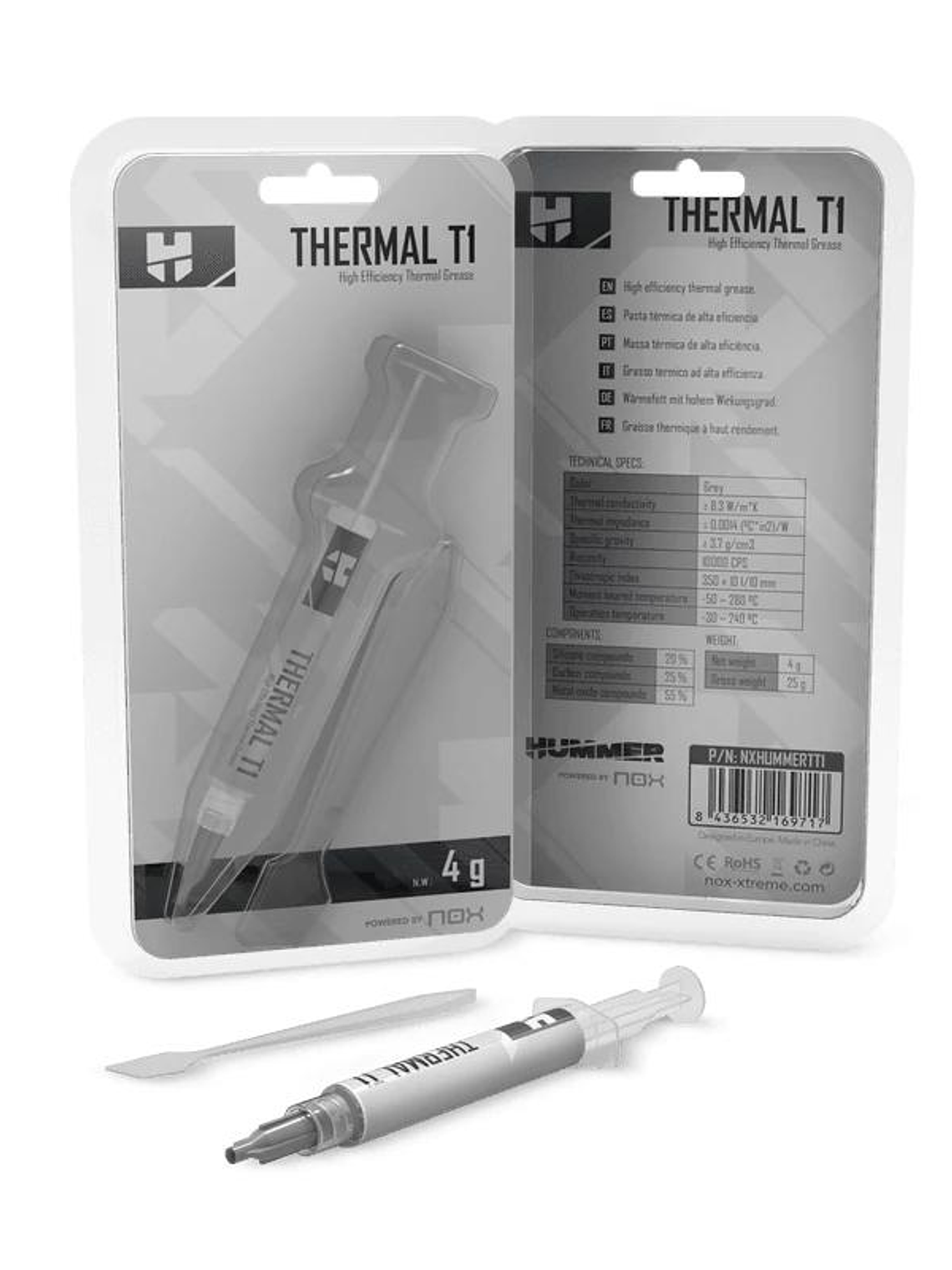 NOX Pasta térmica Hummer Thermal T1 4g 2