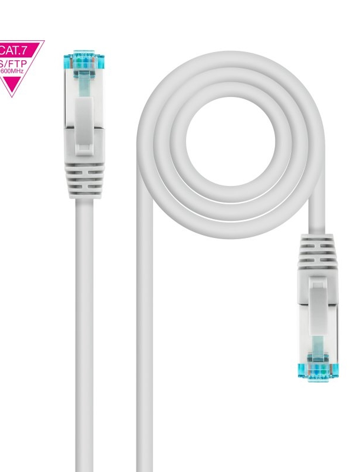 Nanocable Latiguillo Cat. 7 LSZH/SFTP 10 M Gris 1