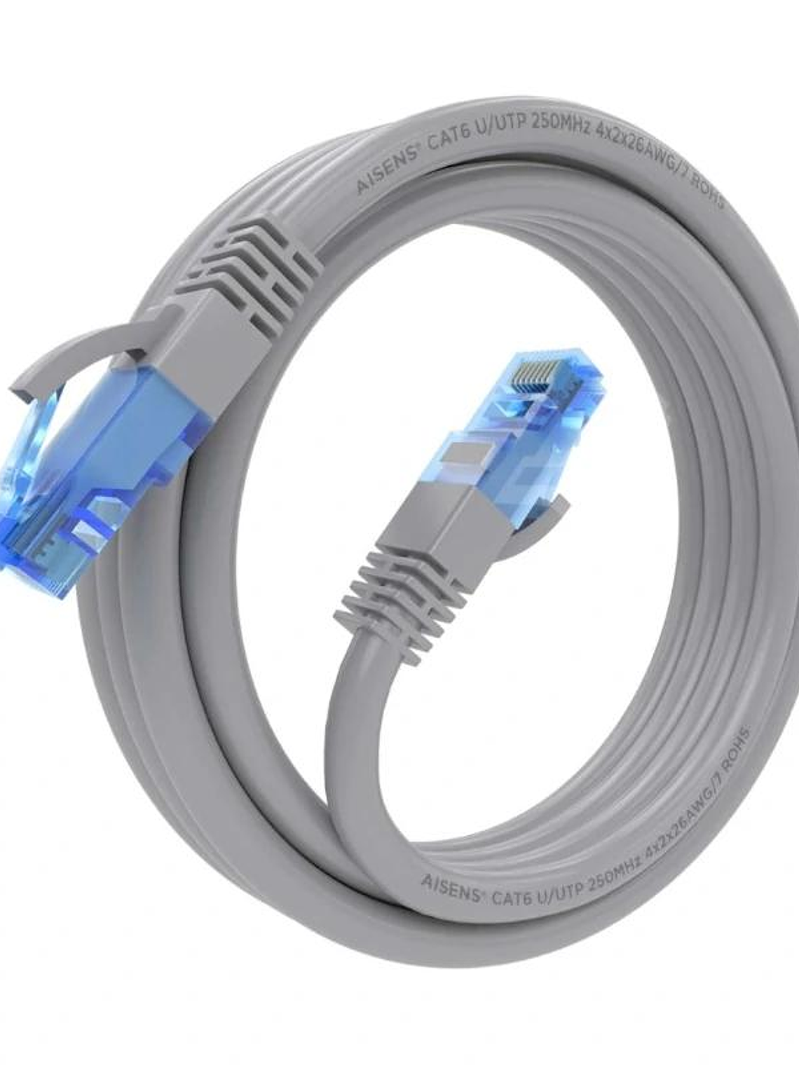 Aisens Cable RJ45 Cat.6 UTP AWG26 CCA Gris 2.0M 3