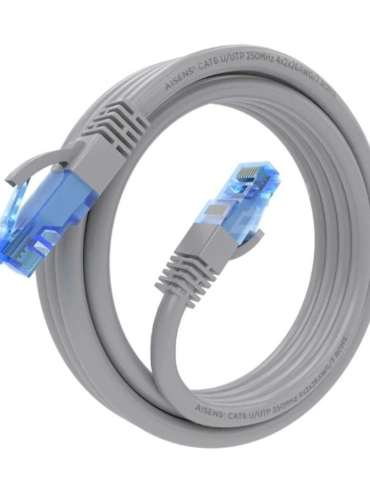Aisens Cable RJ45 Cat.6 UTP AWG26 CCA Gris 2.0M 3