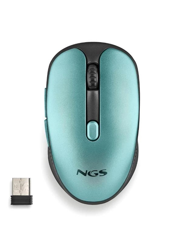 NGS Raton Inalambrico Recargable Silencioso Hielo 1