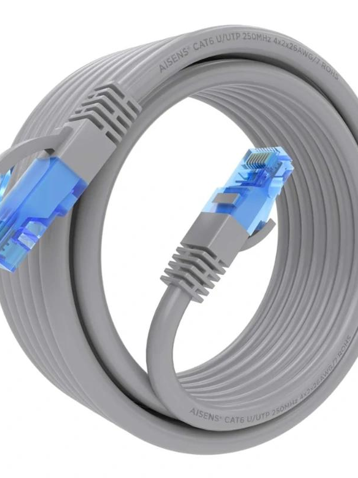 Aisens Cable RJ45 Cat.6 UTP AWG26 CCA Gris 5.0M 2