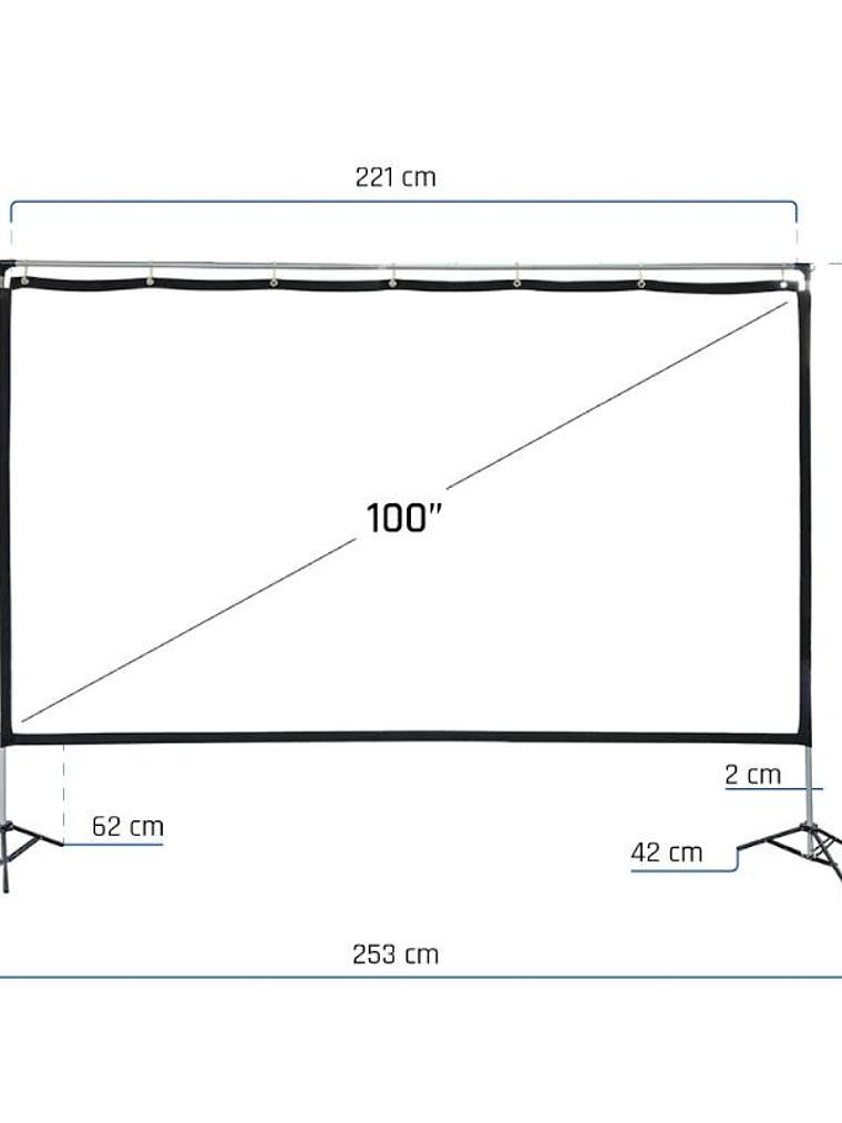 iggual Pantalla exterior portable 100