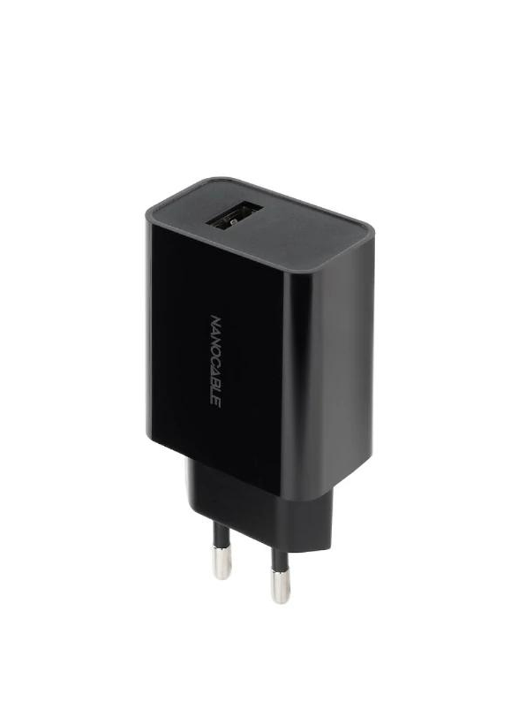 Nanocable Cargador 1 x USB 5V-2.1A Negro 1