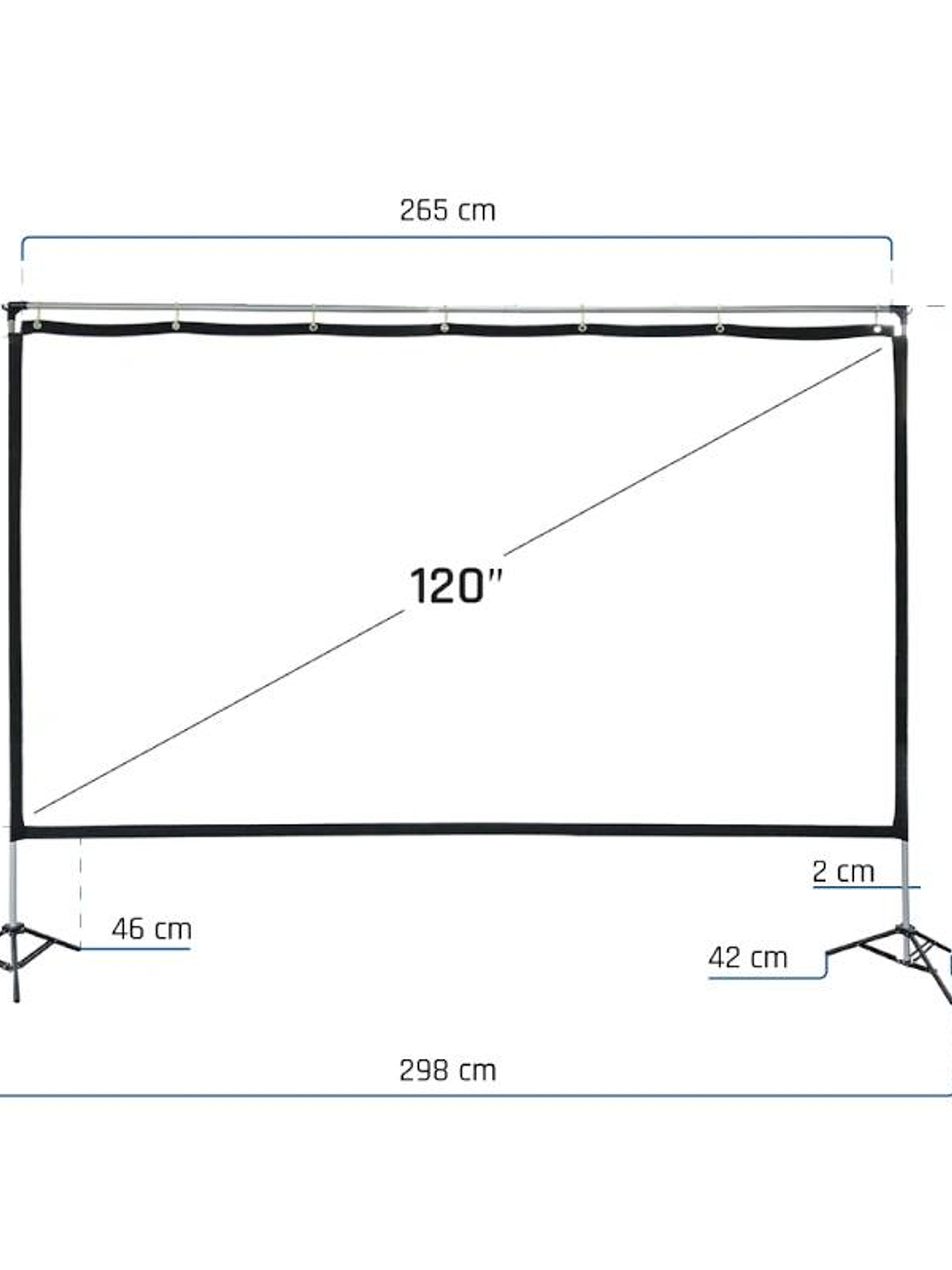 iggual Pantalla exterior portable 120