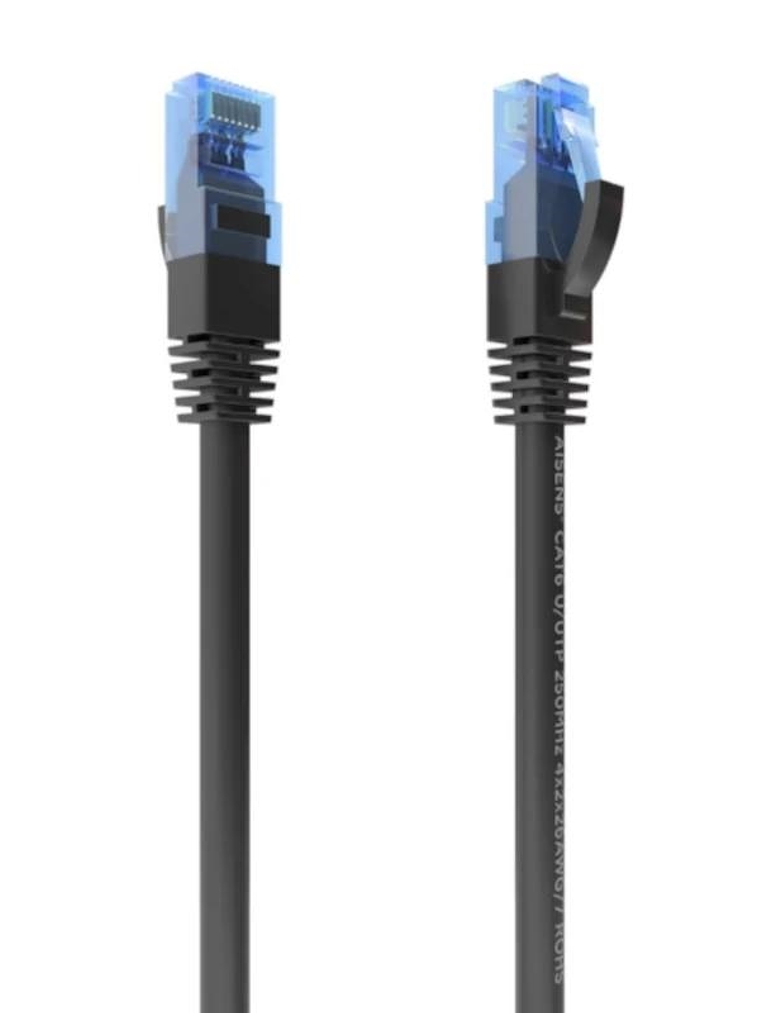 Aisens Cable RJ45 CAT.6 UTP AWG26 CCA Negro 30cm 1