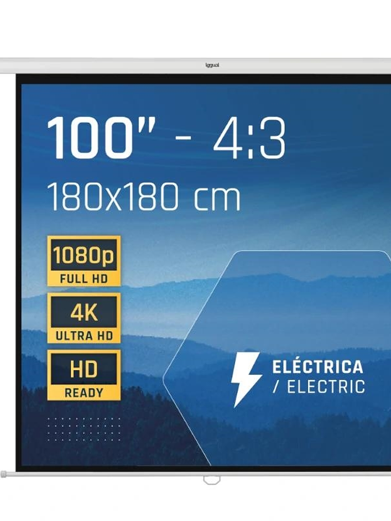 iggual Pantalla eléctrica 4:3 100