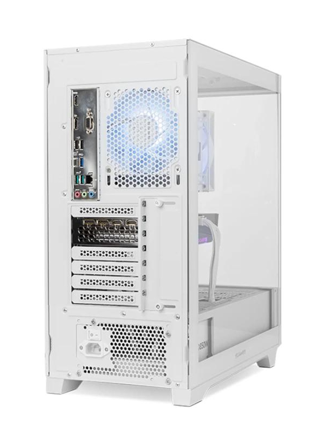 NOX Semitorre HUMMER ETHER  Cristal Curvo Blanco 3