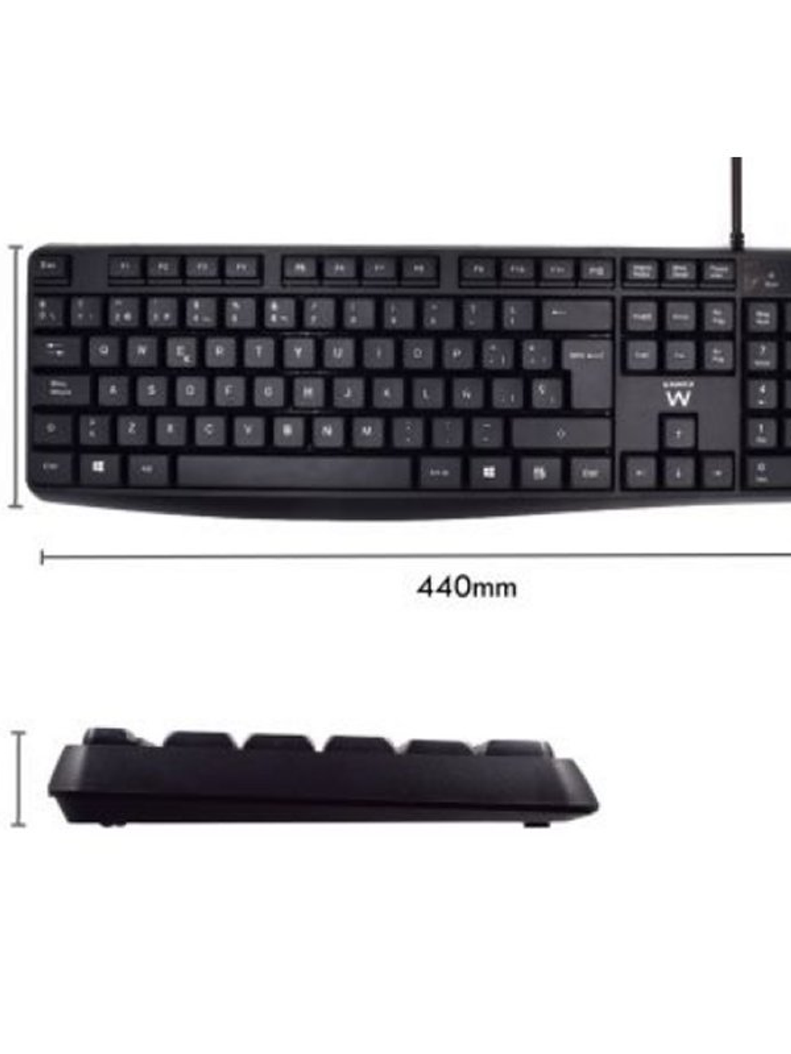 Ewent EW3006 kit teclado+ raton escrit. silenciosa 3