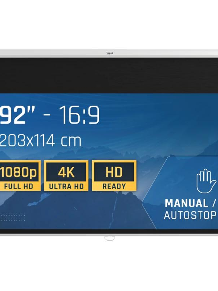 iggual Pantalla manual 16:9 92