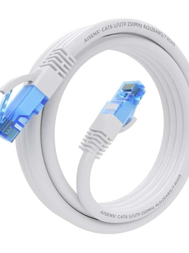 Aisens Cable RJ45 CAT.6 UTP AWG26 CCA Blanco 2.0 1