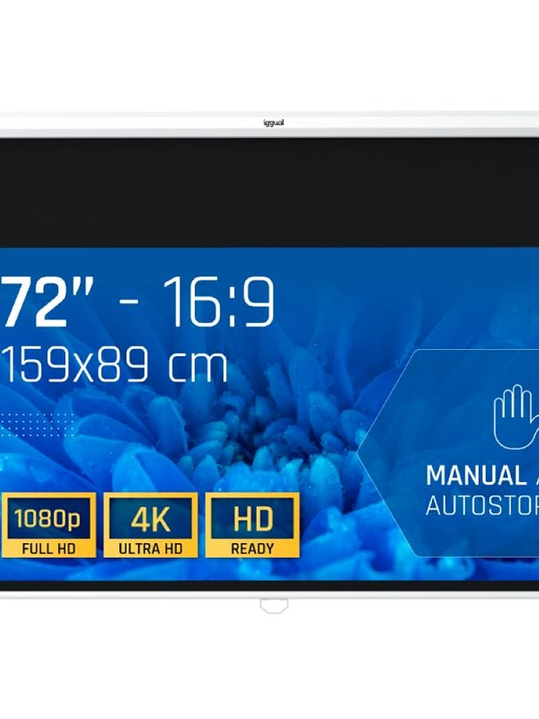 iggual Pantalla manual 16:9 72