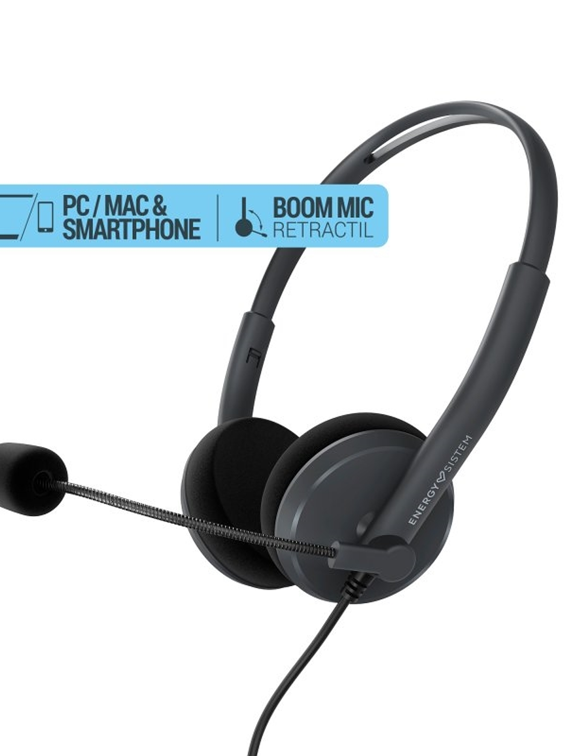 Energy Sistem Auricular Anthracite PC/Mac/Móvil 1