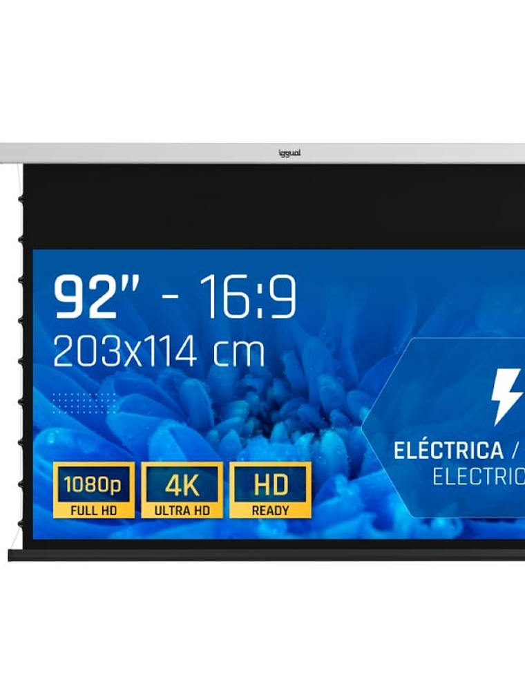 iggual Pantalla eléc tensionada 16:9 92