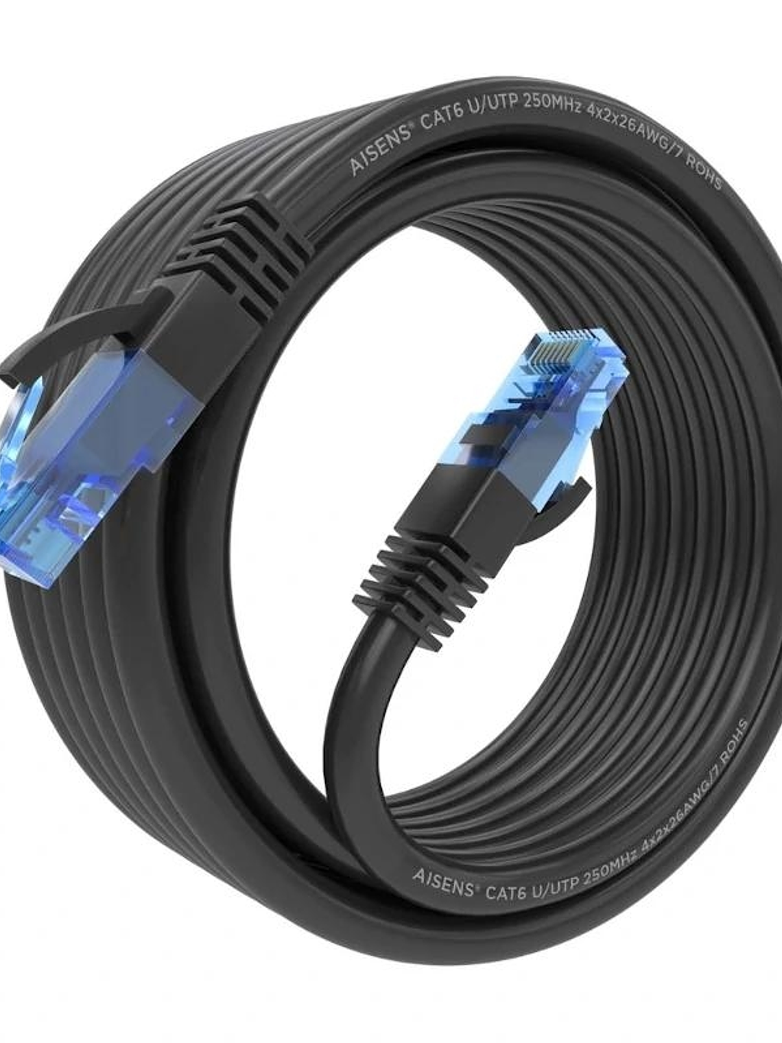 Aisens Cable RJ45 CAT.6 UTP AWG26 CCA Negro 5.0M 1
