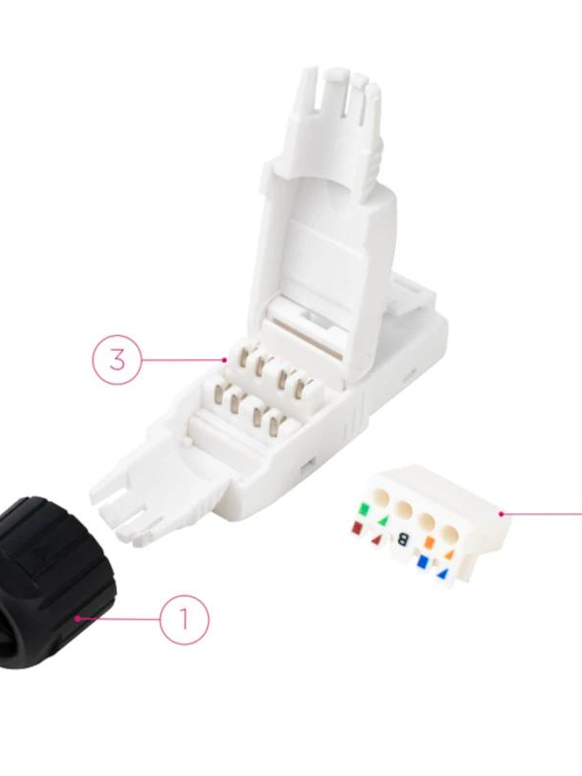 Nanocable Conector RJ45 Auto Crimpable 10 uds 2