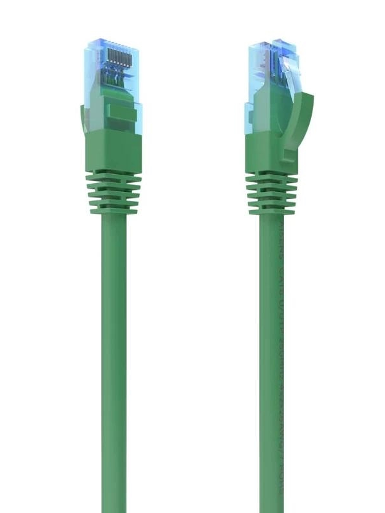 Aisens Cable RJ45 CAT.6 UTP AWG26 CCA Verde 0.5m 1